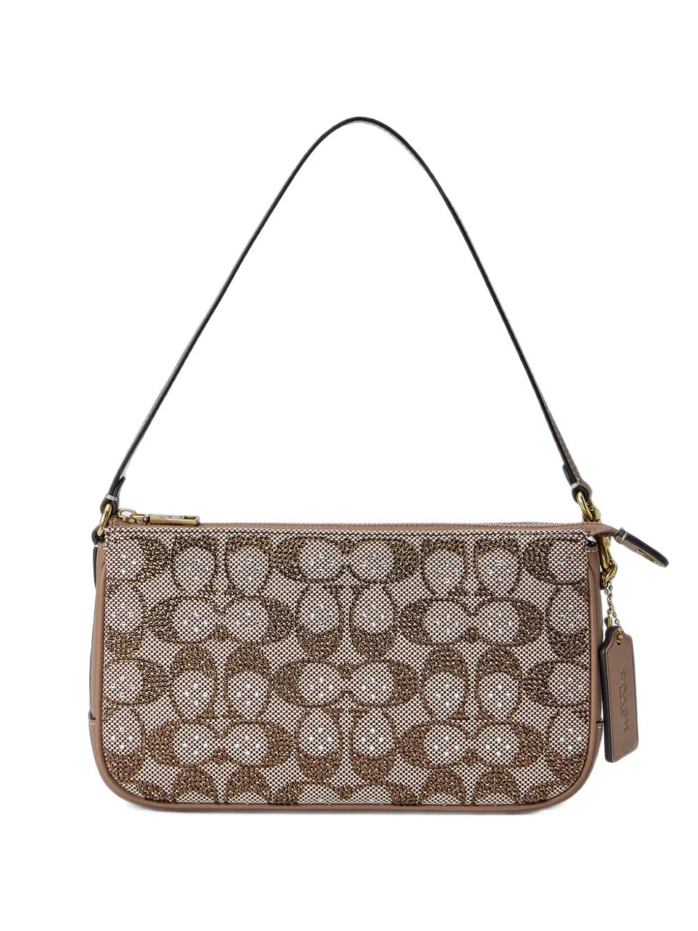 Coach Plaza crystal-embellished shoulder bag - Toni neutri