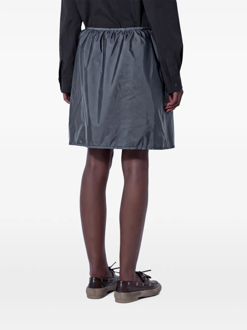 Miu Technische stoffen rok Grijs