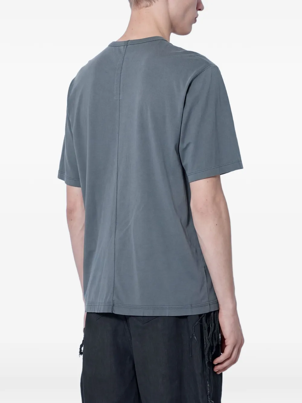 Rick Owens DRKSHDW Brad T jersey T-shirt met logo-patroon Grijs