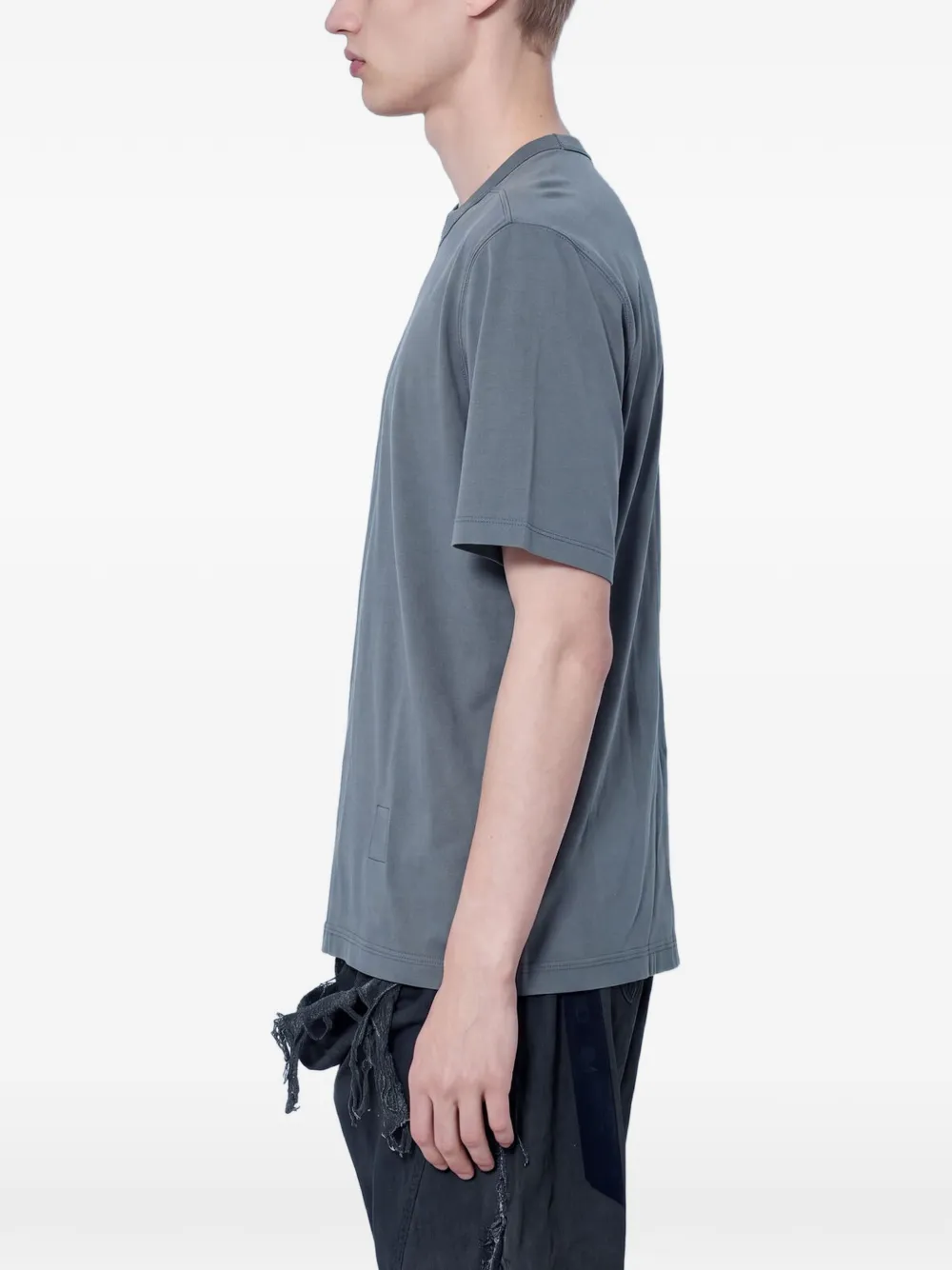 Rick Owens DRKSHDW Brad T jersey T-shirt met logo-patroon Grijs