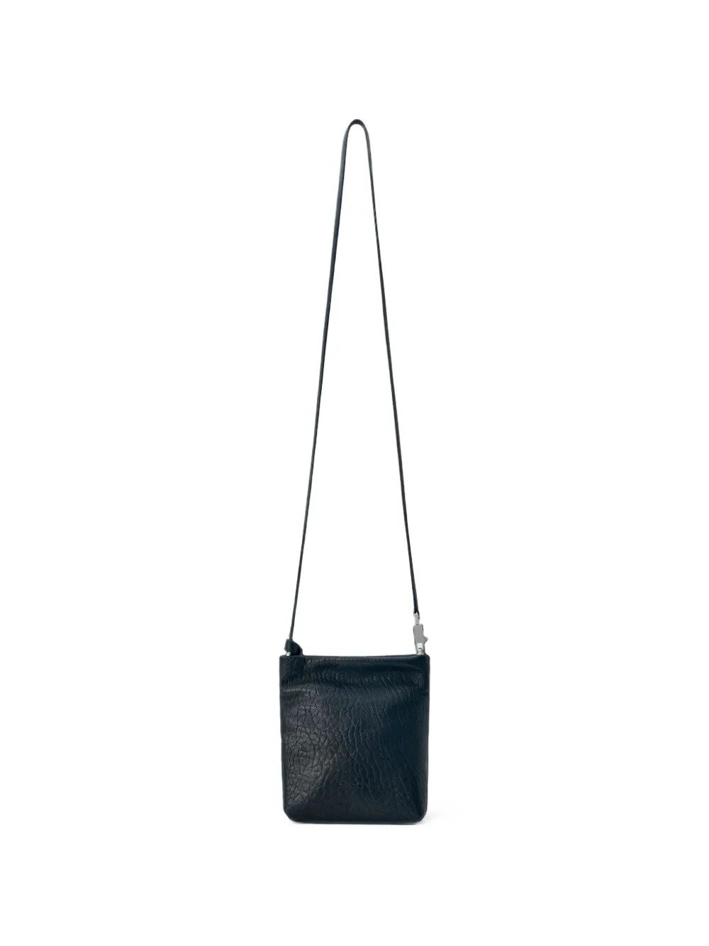 Rick Owens Soft Adri leren messengertas met textuur Zwart
