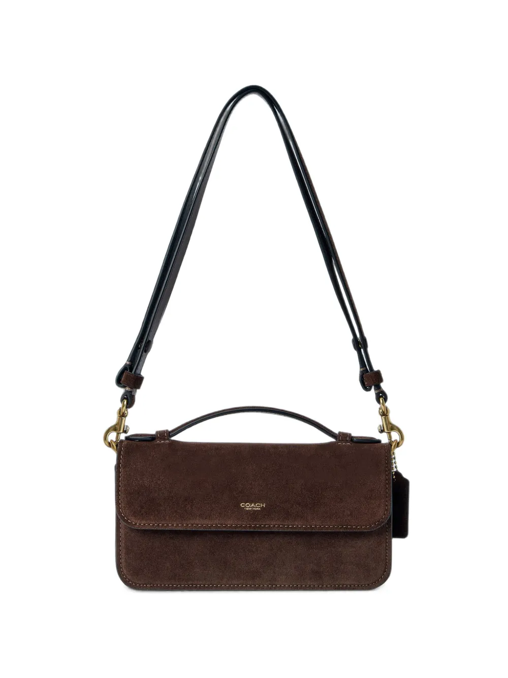 Coach Elora suede crossbody bag - Marron Coach Elora suede crossbody bag - Marron