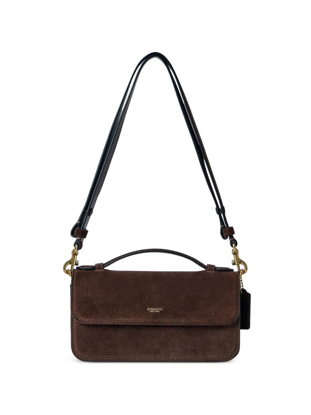 Coach Elora suede crossbody bag - Braun