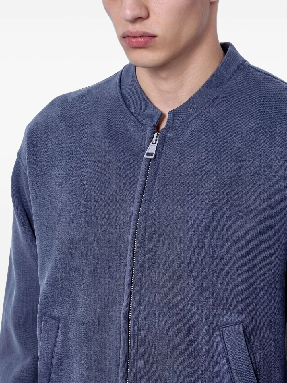 OUR LEGACY Relic Plum Star jack met geribbelde afwerking en rits Blauw