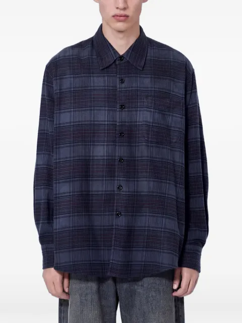 OUR LEGACY Above plaid-pattern button-down shirt