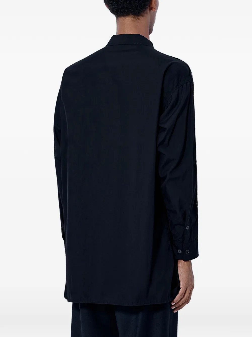 Yohji Yamamoto Overhemd met knoop Zwart