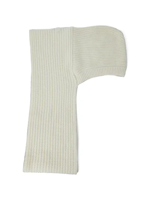 Moncler ribbed-knit hooded scarf