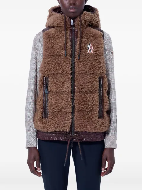 Moncler Grenoble logo-patch hooded gilet