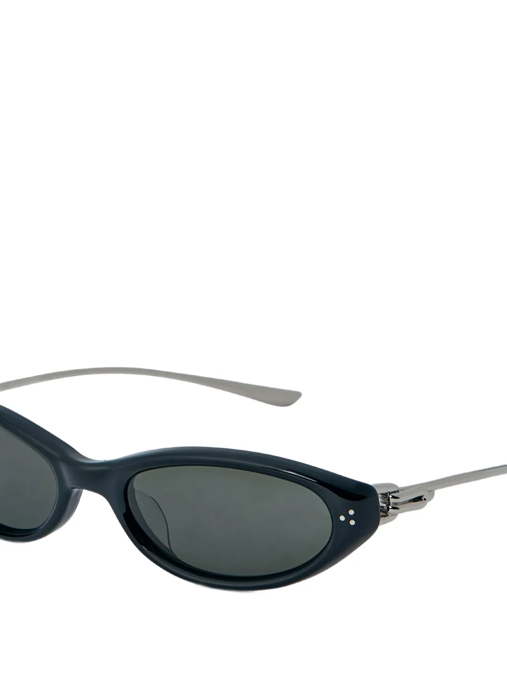 Gentle Monster Crepe 01 zonnebril met cat-eye montuur Zwart