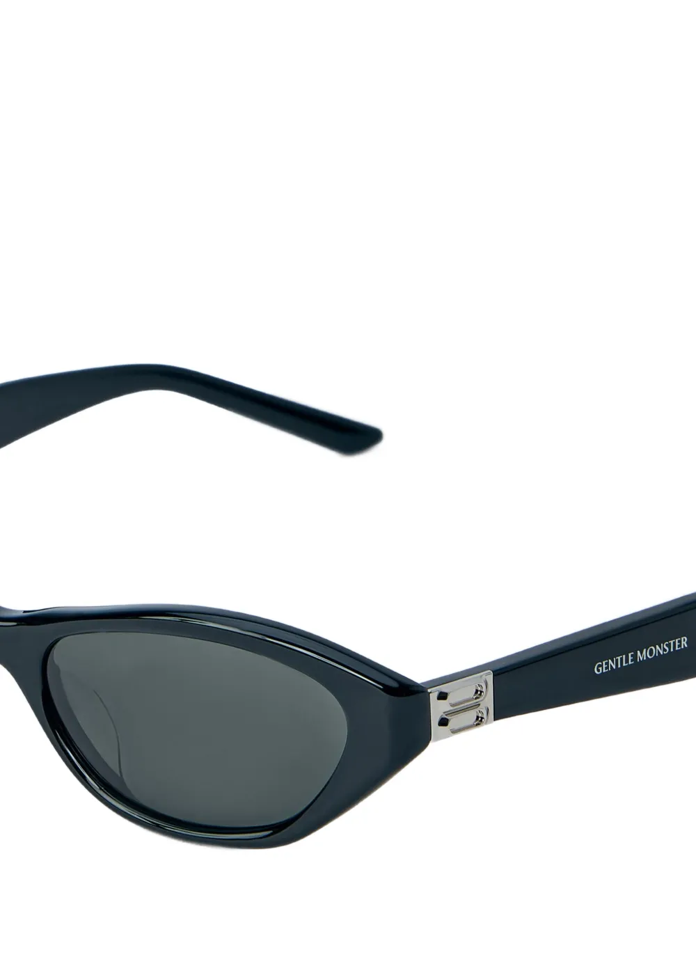 Gentle Monster Lamda 01 zonnebril met ovaal montuur Zwart