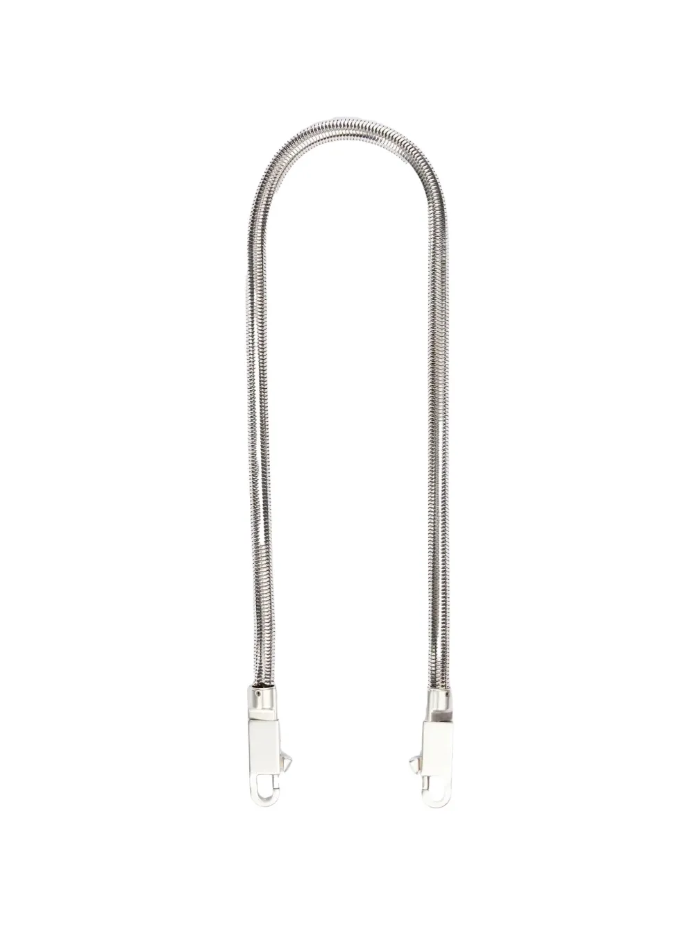 Rick Owens snake-link lobster-clasp chain - Silber