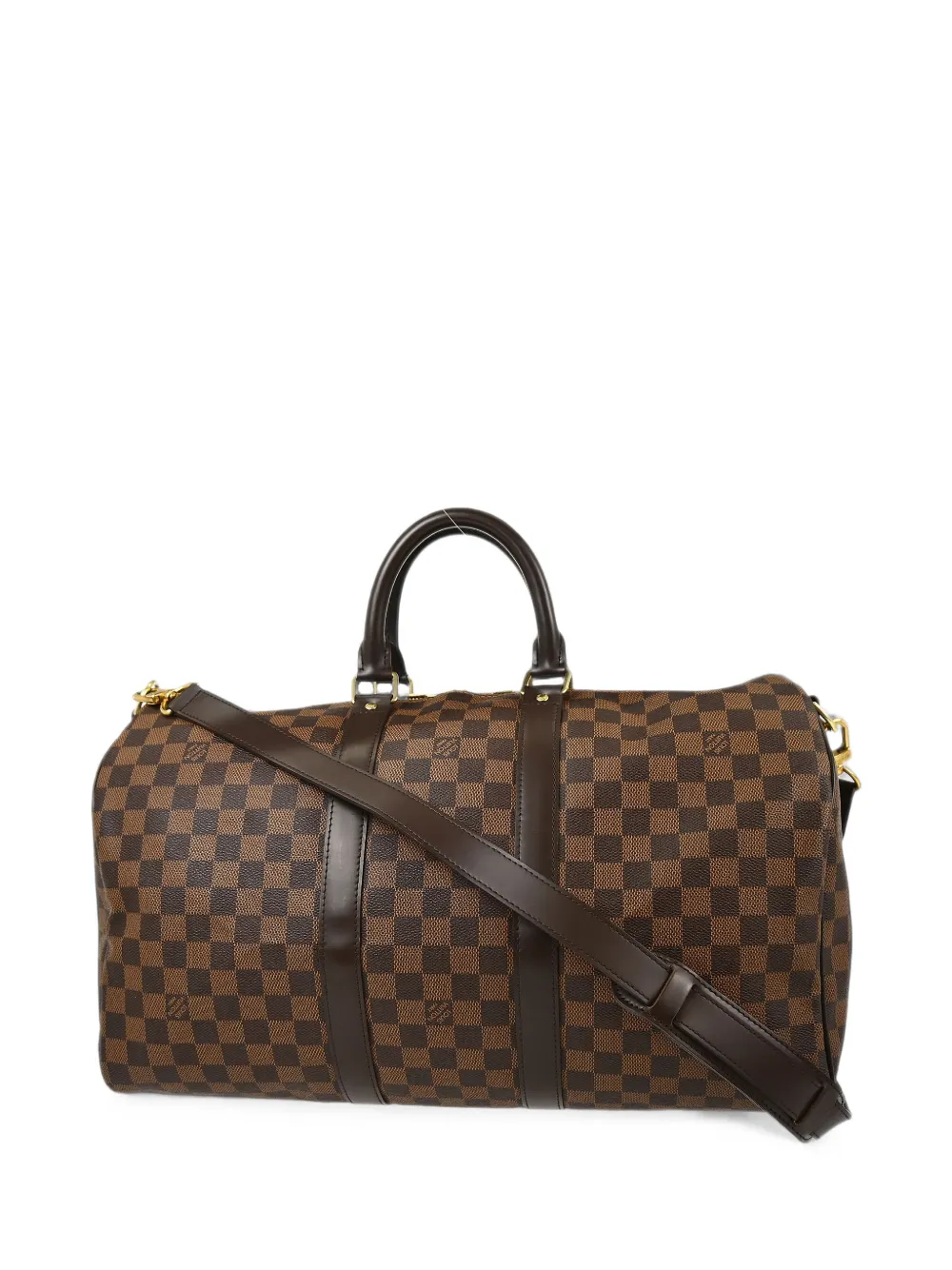 Louis Vuitton Pre-Owned 2012 Keepall Bandoulière 45 Damier Ebène duffle bag - Braun