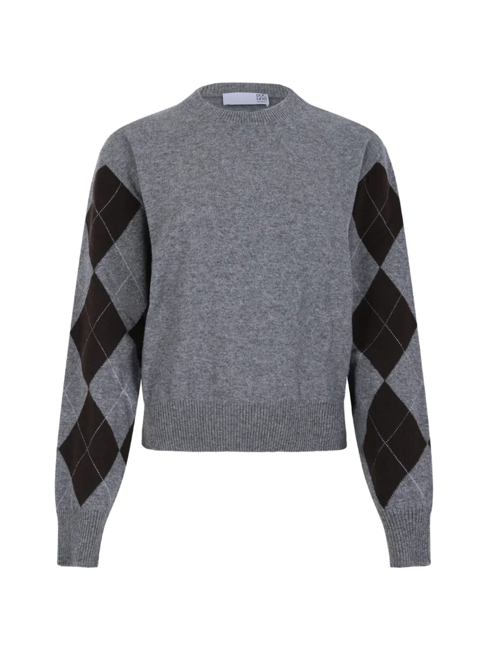 Douuod argyle-pattern long-sleeve sweater - Gris Douuod argyle-pattern long-sleeve sweater - Gris