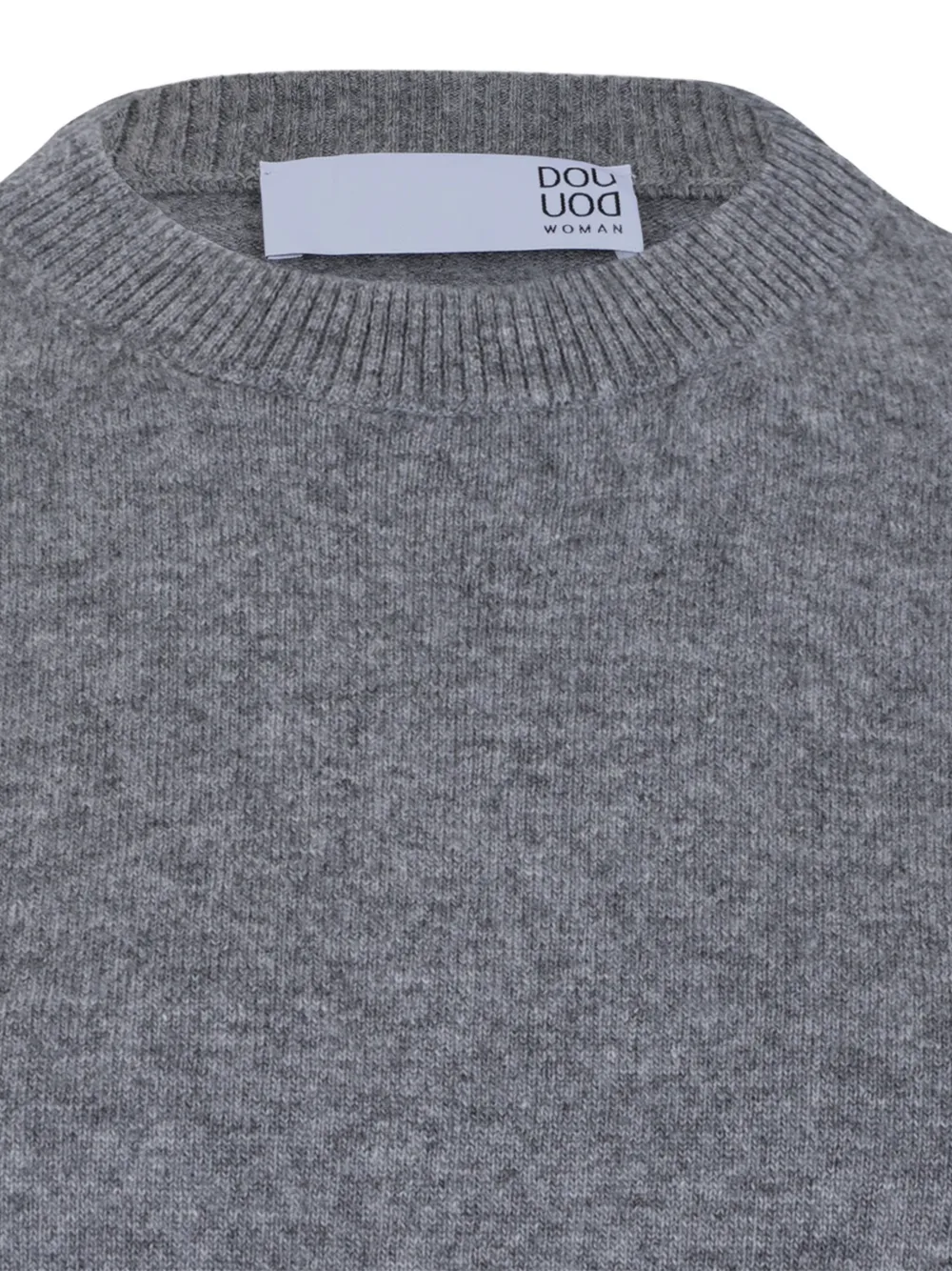 Douuod Trui met lange mouwen en argyle-patroon Grijs