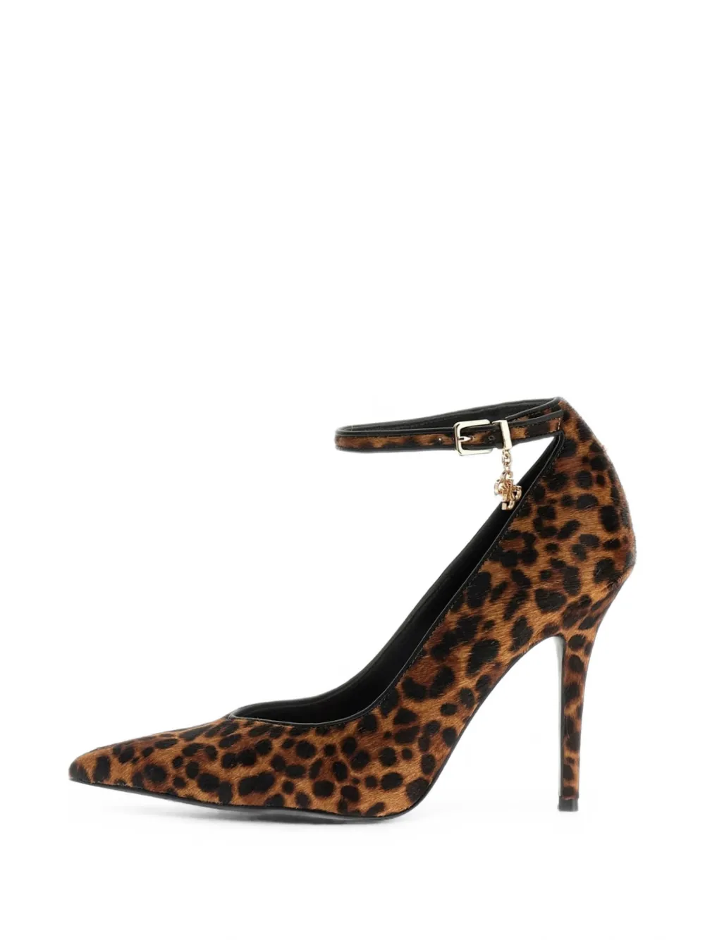 GUESS USA Nadeea leopard-print ankle-strap pumps - Marron