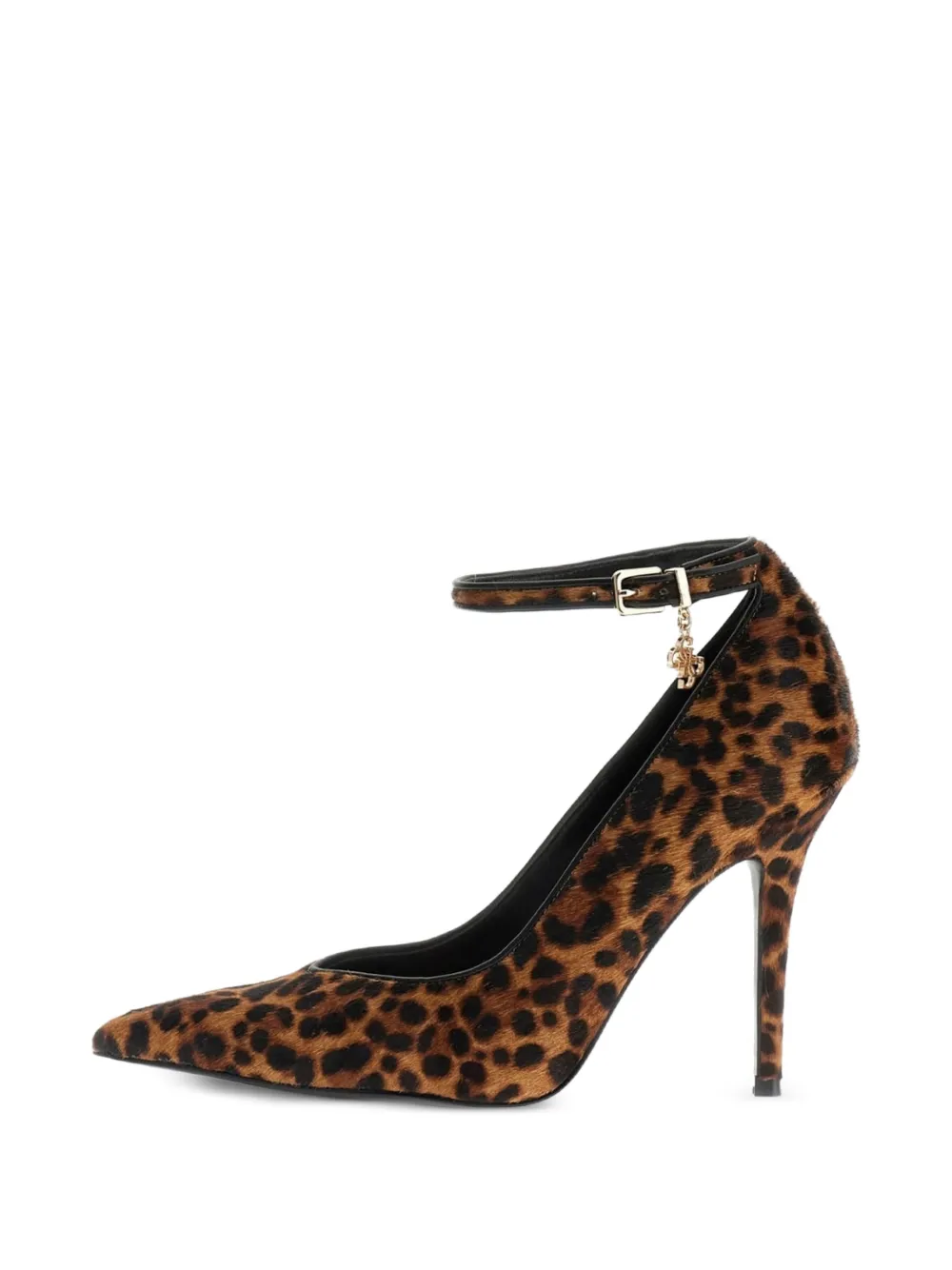 GUESS USA Nadeea leopard-print ankle-strap pumps - Braun