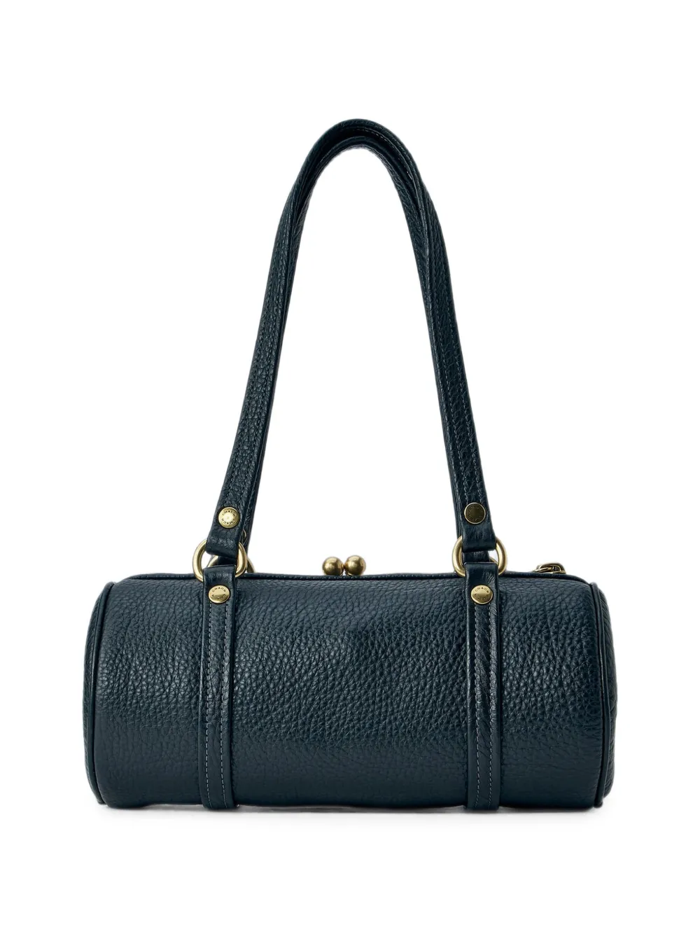 Coach Kisslock leren cilindertas Blauw