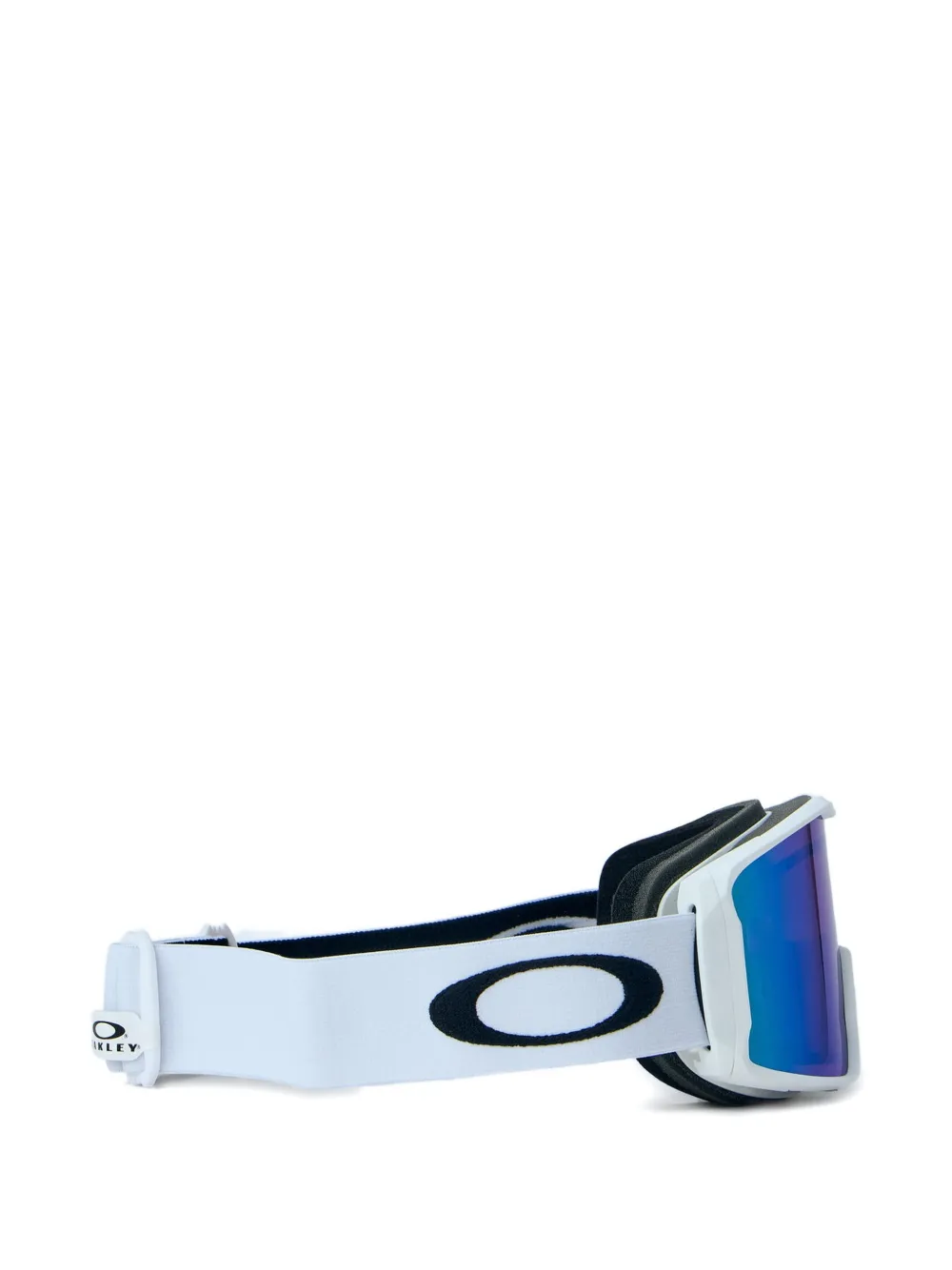 Oakley Skibril met spiegelende glazen en logo-print Wit