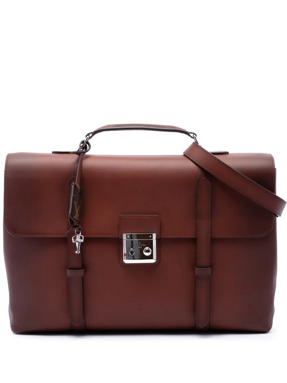 Louis Vuitton Pre-Owned 2015 Leather Ombre Cartable Briefcase business bag - Marron