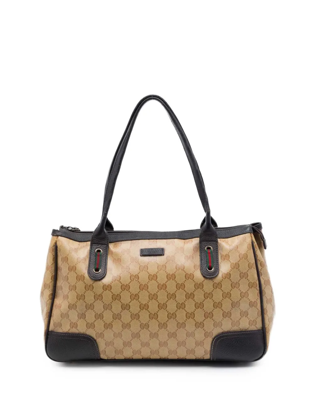 Gucci Pre-Owned 2016-2026 GG Crystal Web Princy tote bag - Tons neutres Gucci Pre-Owned 2016-2026 GG Crystal Web Princy tote bag - Tons neutres