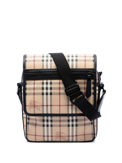 Burberry Pre-Owned 2000-2017 Haymarket Check Coated Canvas crossbody bag