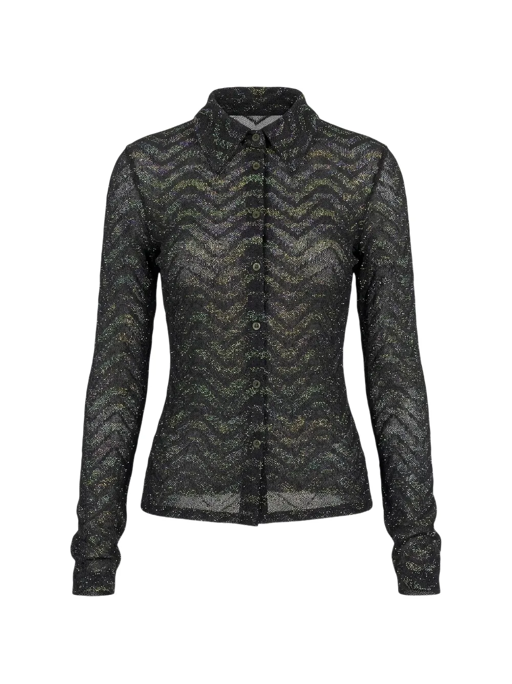 Missoni zigzag-knit shirt Zwart