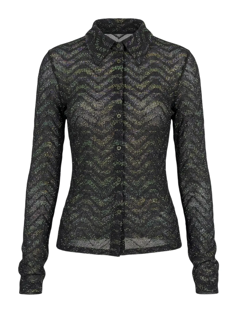 Missoni zigzag-knit shirt Zwart