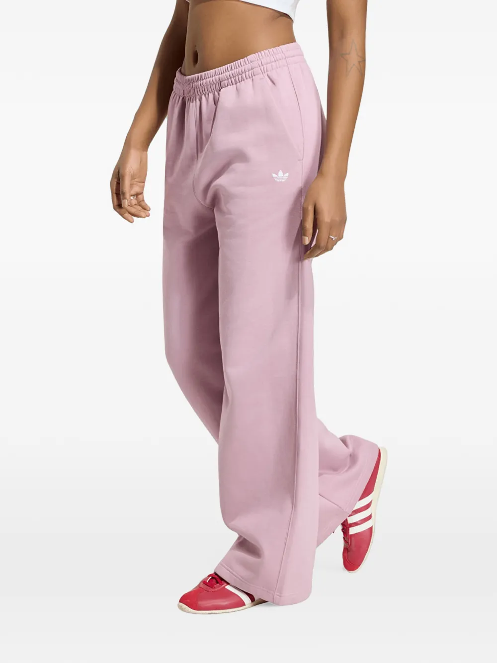 adidas Essentials logo-embroidered track pants - Rosa