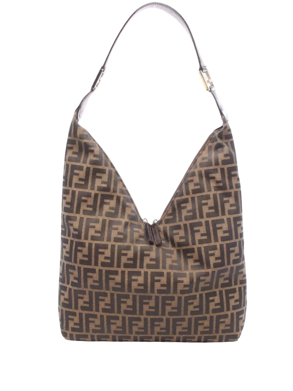 Fendi Pre-Owned 2000-2010 Zucca Canvas shoulder bag - Braun