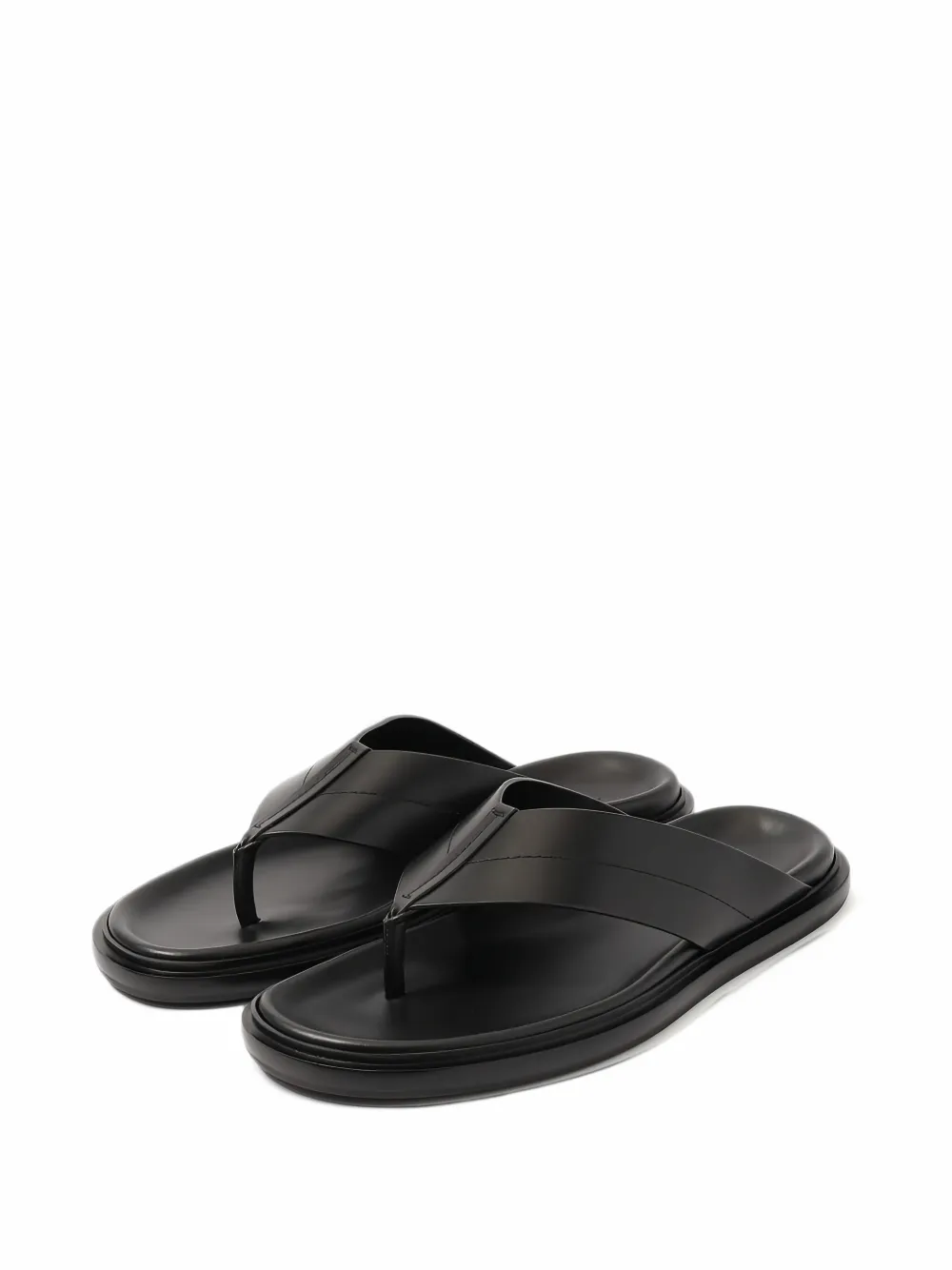 James Perse leather thong sandals - Noir James Perse leather thong sandals - Noir
