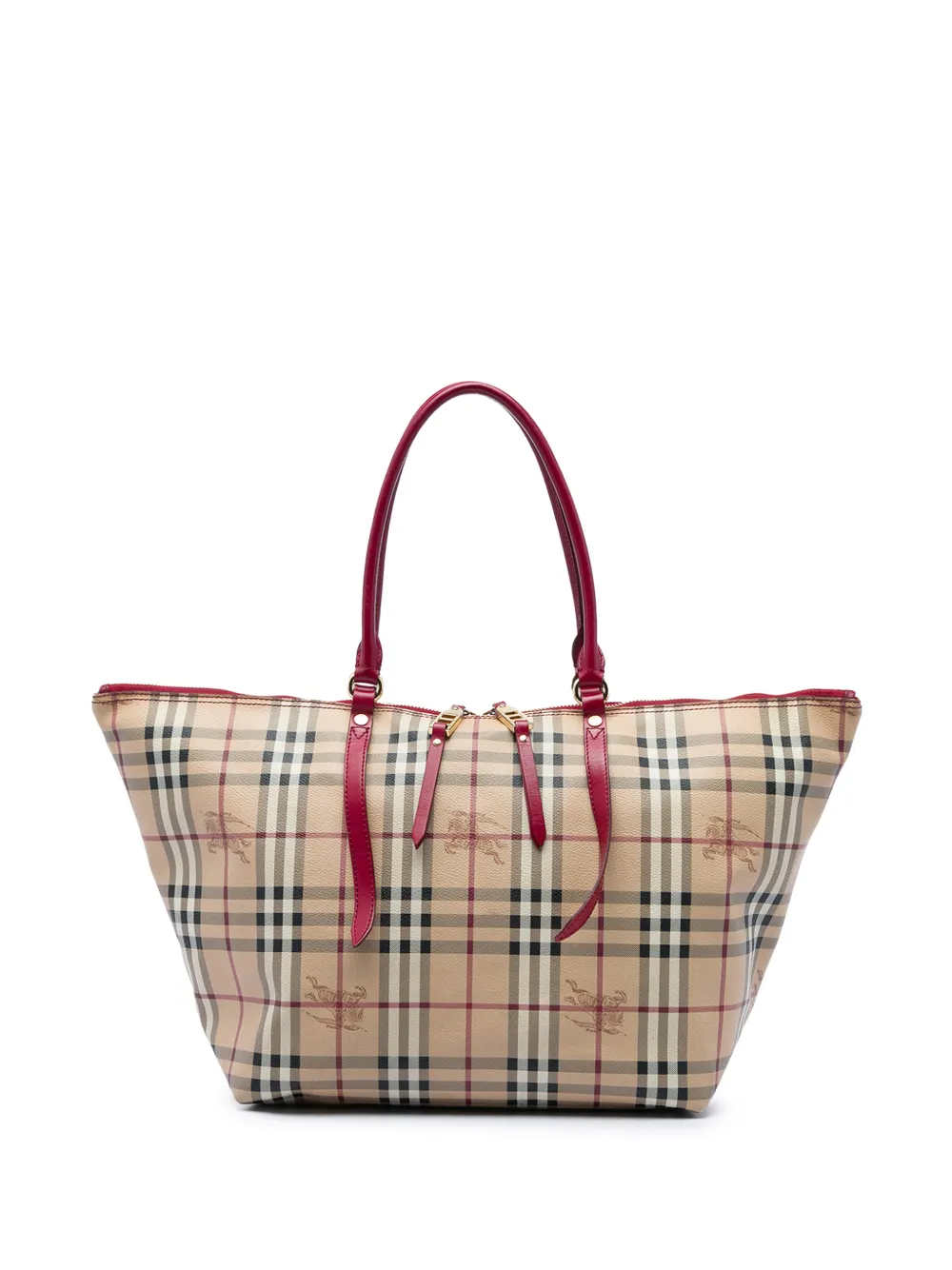 Burberry Pre-Owned 2000-2017 Small Haymarket Check Coated Canvas Salisbury tote bag - Tons neutres Burberry Pre-Owned 2000-2017 Small Haymarket Check Coated Canvas Salisbury tote bag - Tons neutres