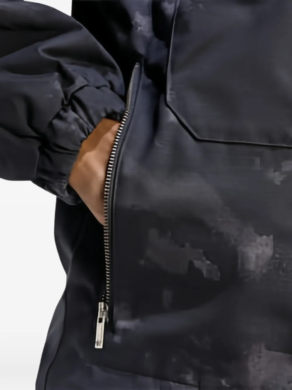adidas Ripstop jack met camouflage-print Zwart