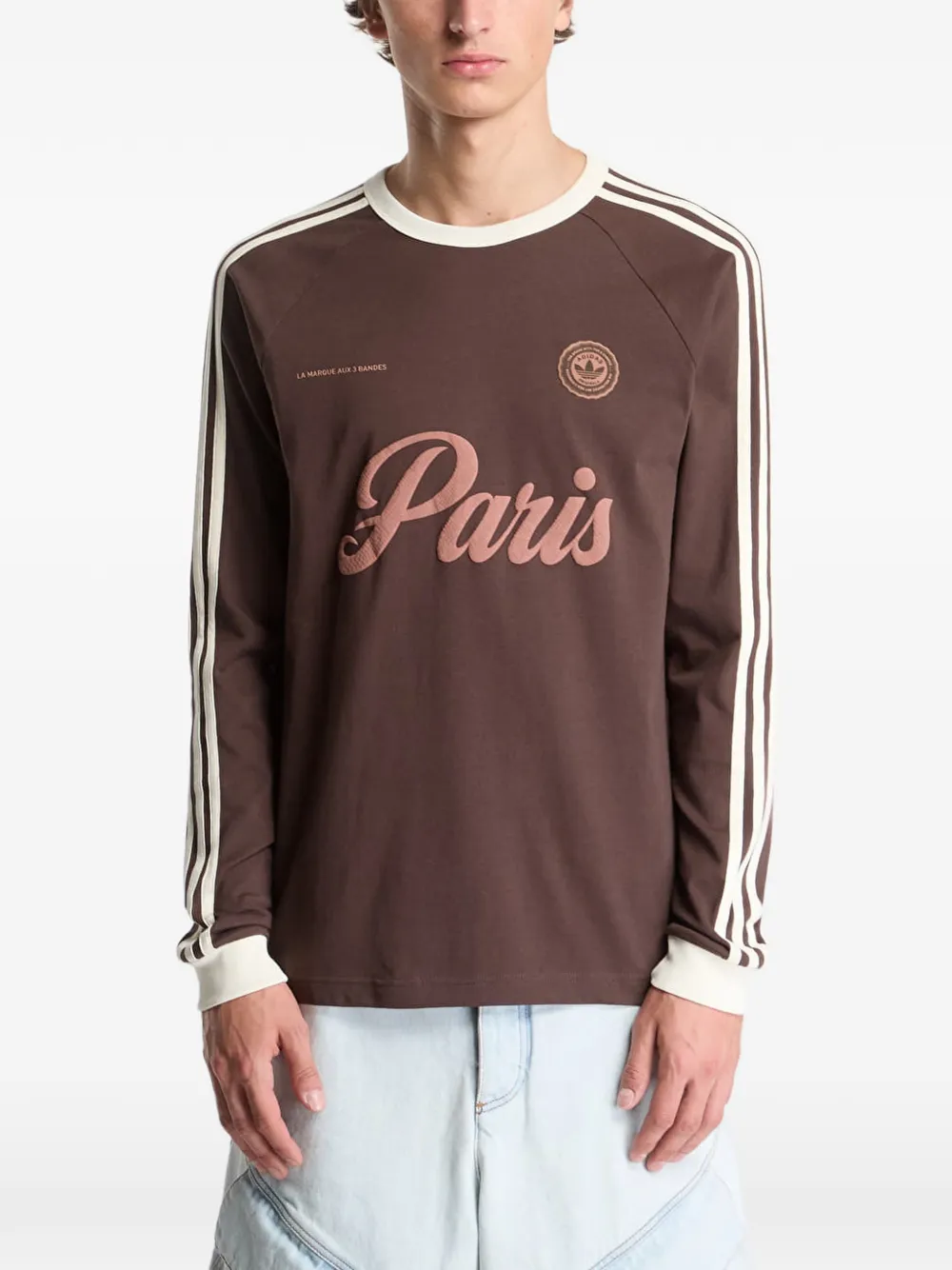 adidas Paris T-shirt met lange mouwen Bruin