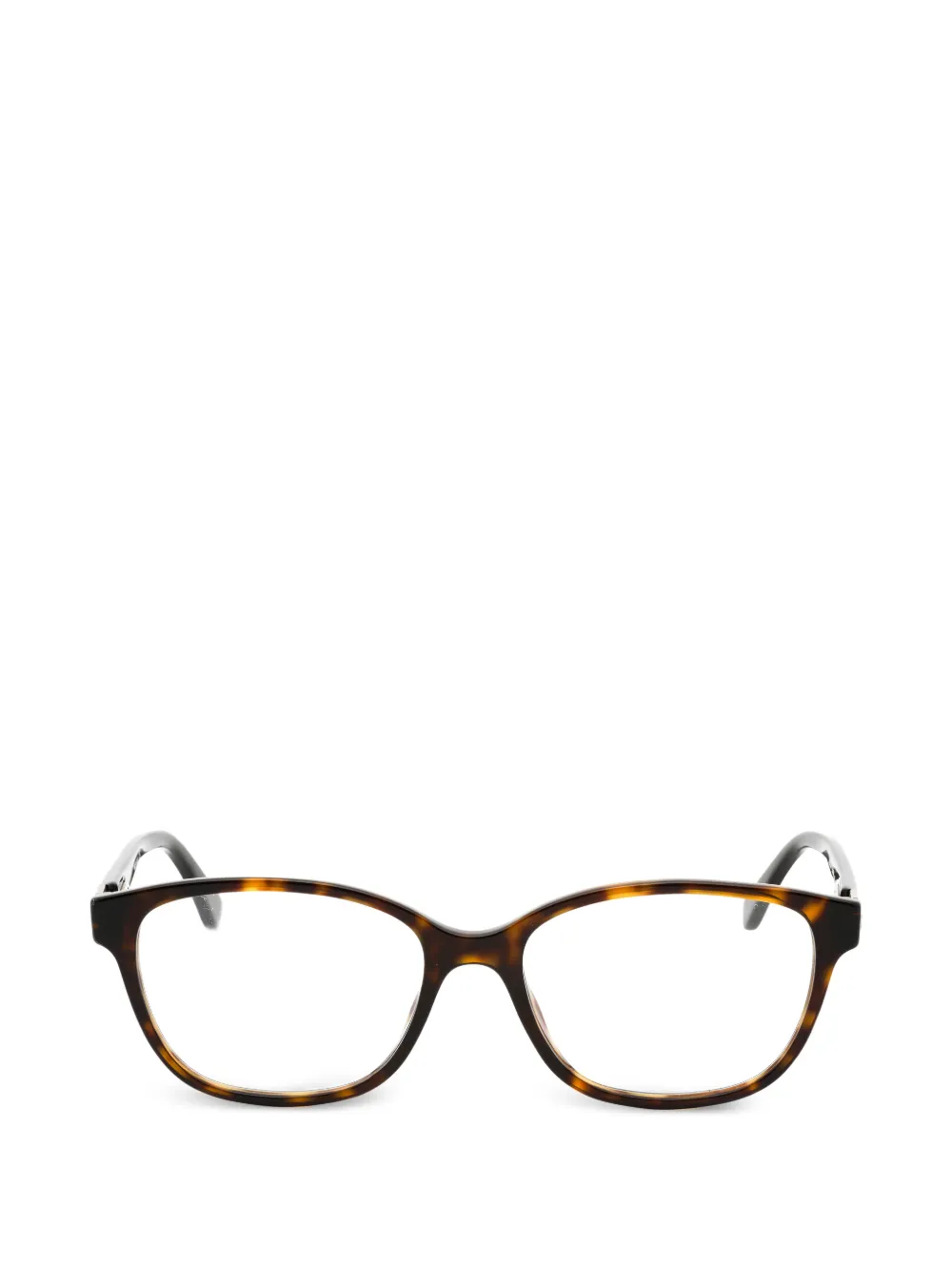 Emozioni tortoiseshell-effect oval-frame glasses