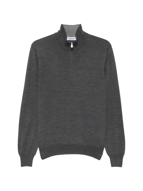 Gran Sasso quarter-zip mock-neck sweater