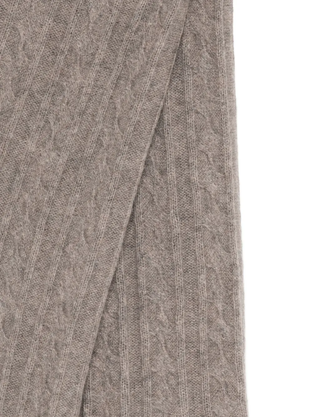 James Perse cashmere cable-knit scarf Bruin
