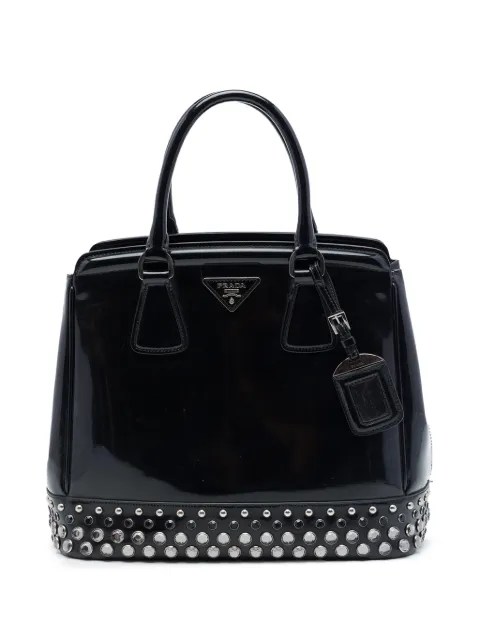 Prada Pre-Owned bolso shopper Spazzolato de piel con apliques y cristales 2010-2026