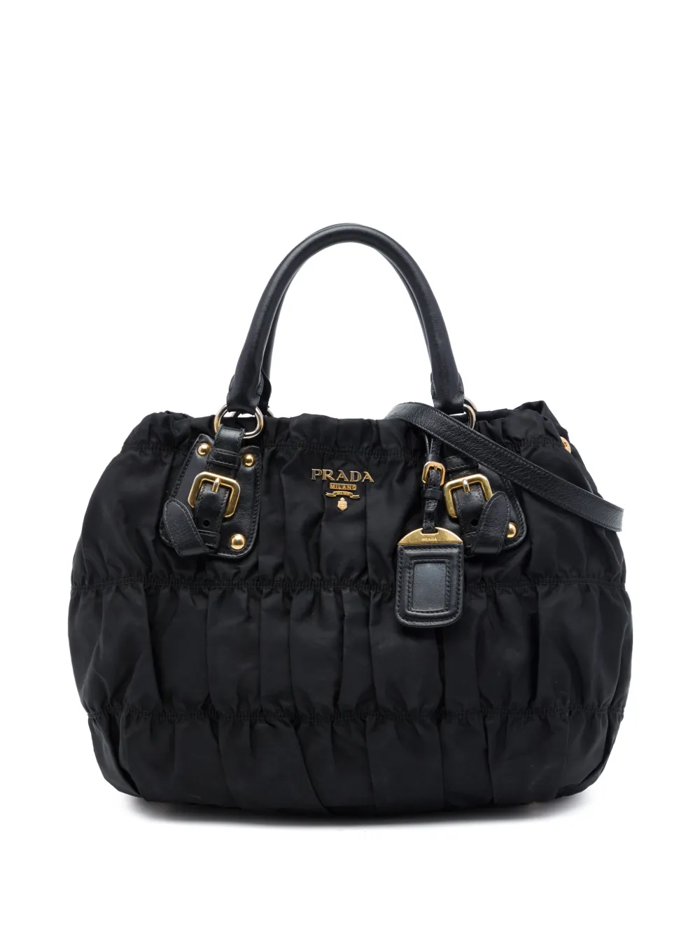 Prada Pre-Owned 2000-2013 Tessuto Gaufre satchel - Nero