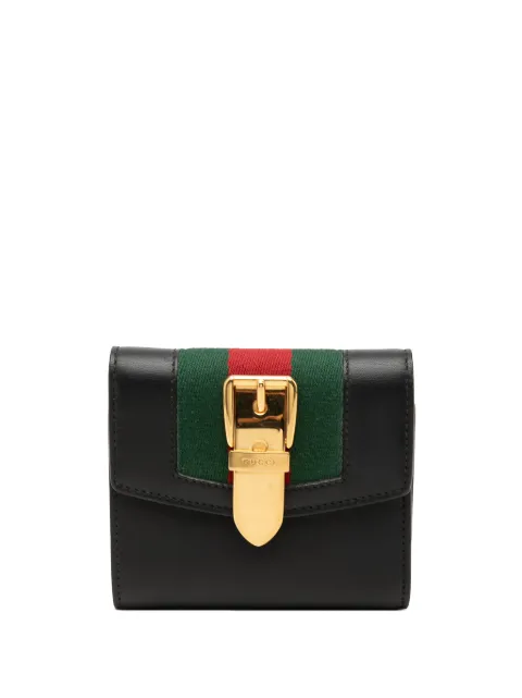 Gucci Pre-Owned 2000-2015 Calfskin Web Sylvie Trifold Wallet small wallets