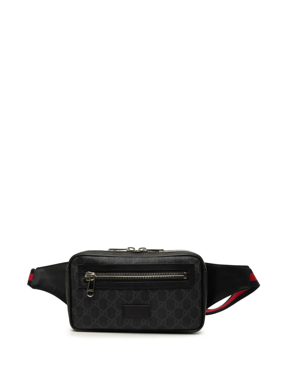 Gucci Pre-Owned 2000-2015 GG Supreme Web belt bag - Black