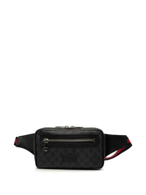 Gucci Pre-Owned GG Supreme Web 腰包（2000-2015年典藏款）