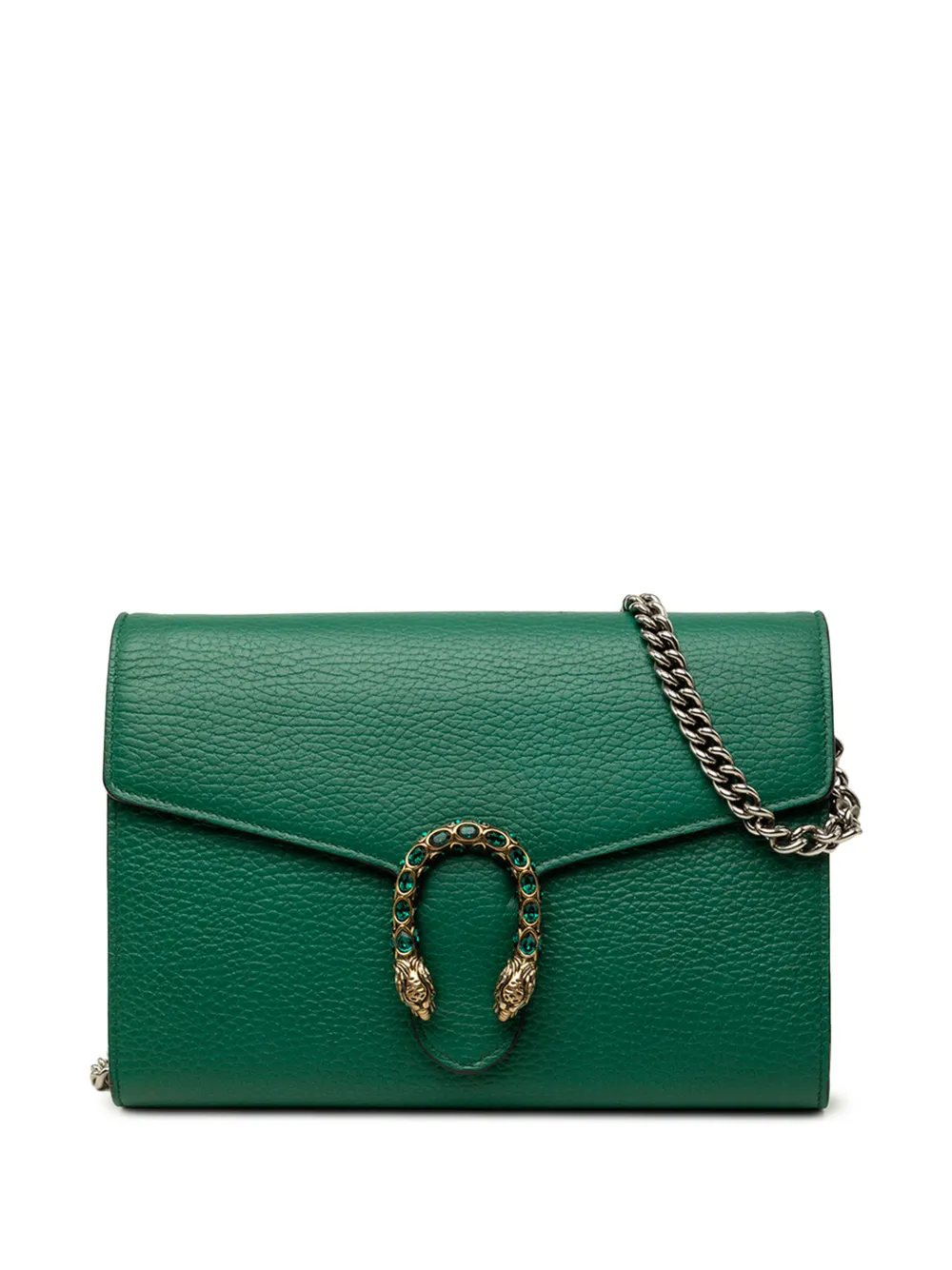 Gucci Pre-Owned 2016-2026 Calfskin Dionysus Wallet on Chain crossbody bag - Grün