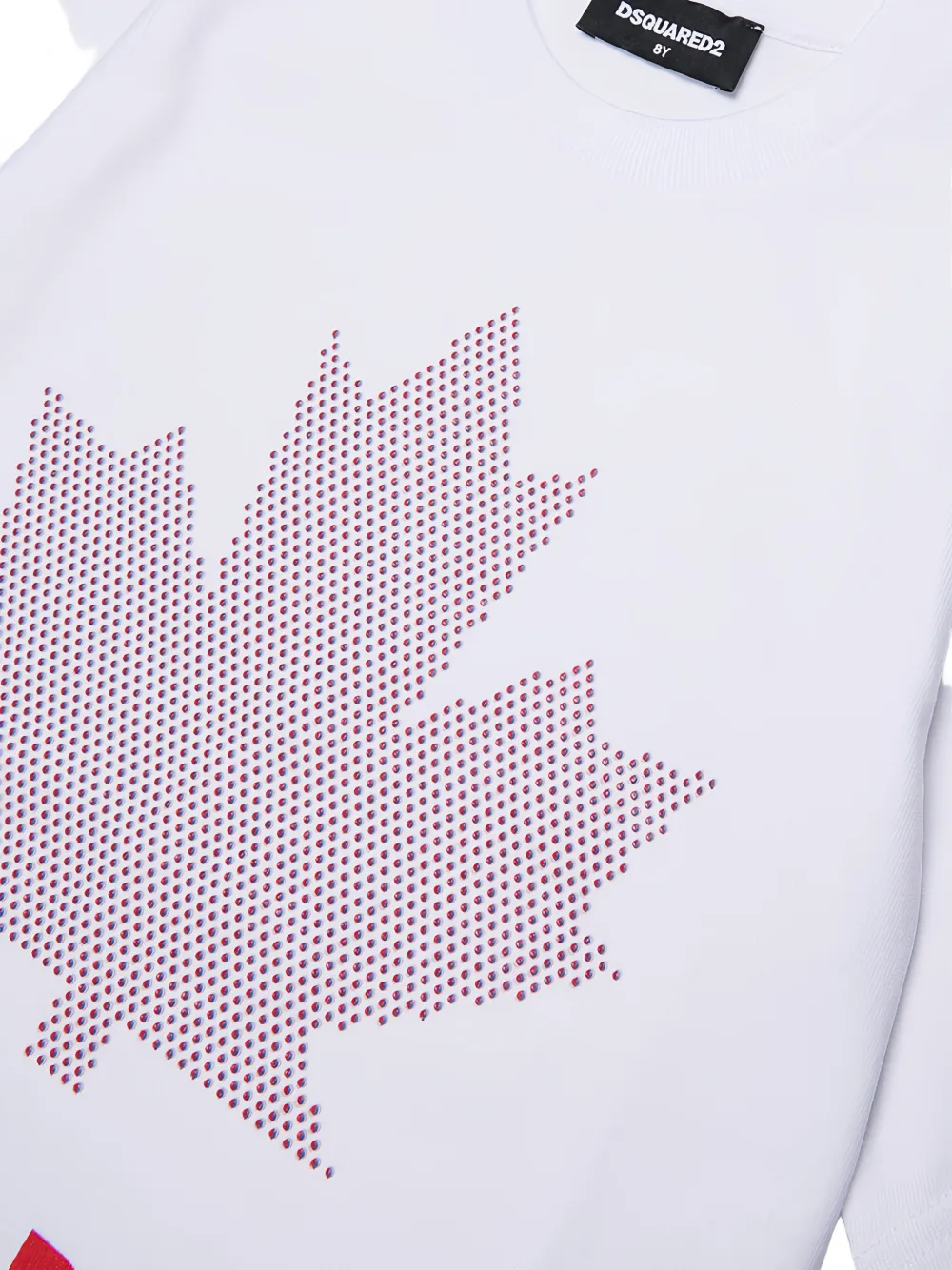 DSQUARED2 KIDS D2Kids Maple Leaf T-shirt Wit