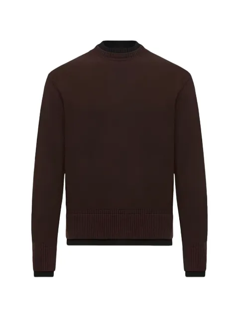 Moncler logo-patch layered-effect sweater