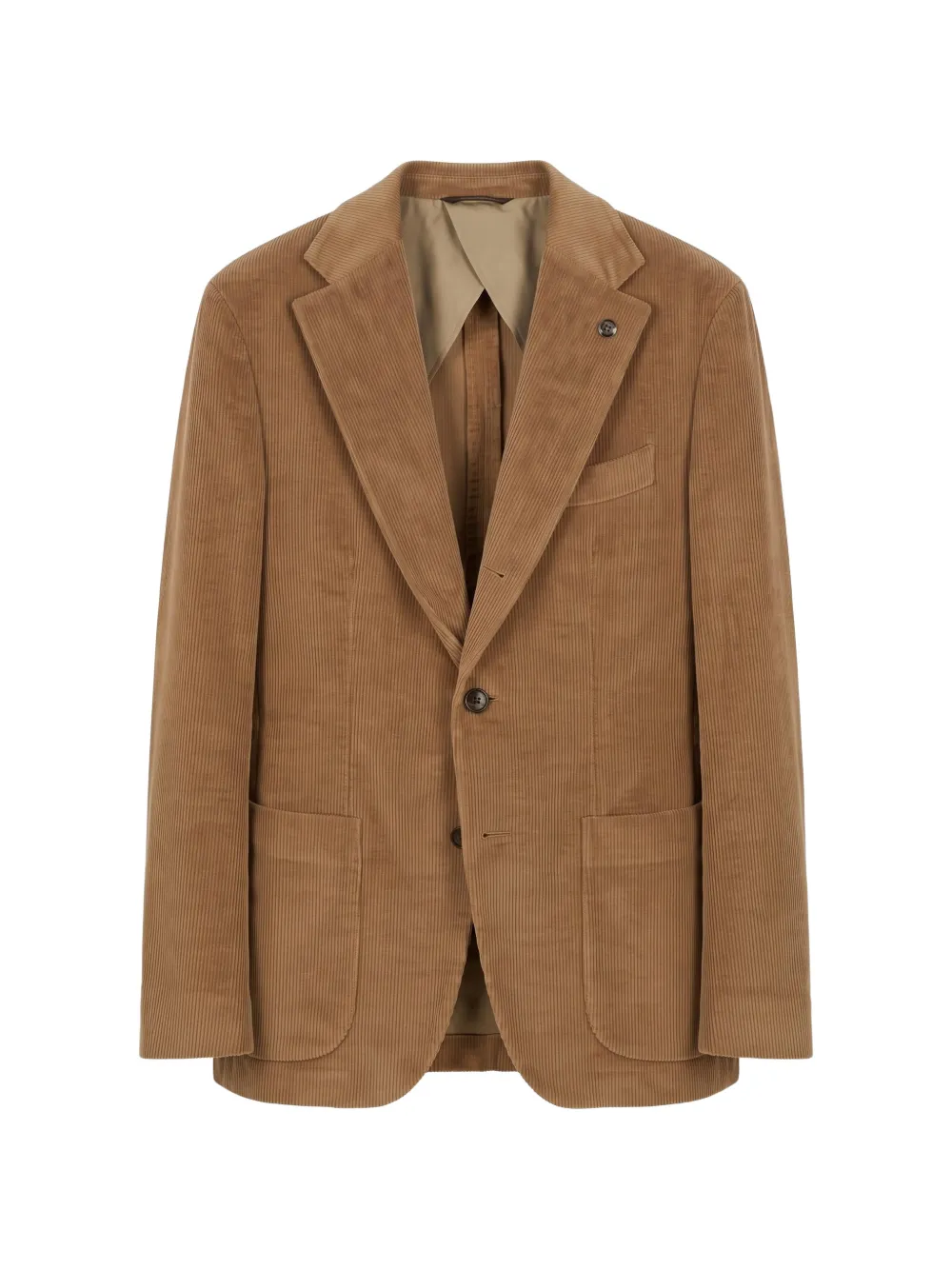 Peserico corduroy single-breasted blazer - Marrone