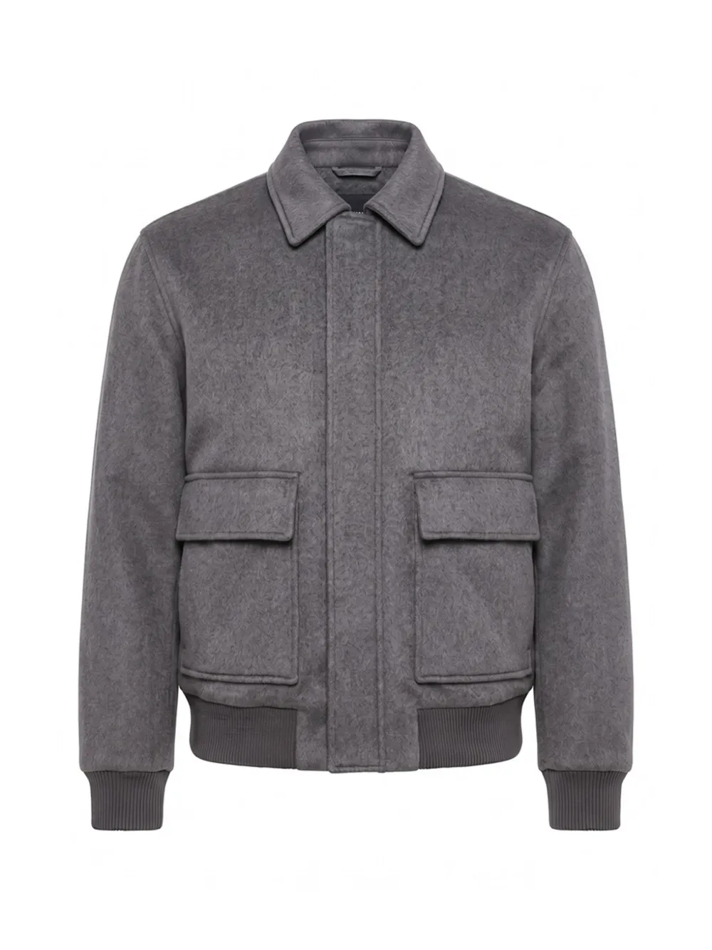 Peserico concealed-fastening flap-pocket jacket - Gris Peserico concealed-fastening flap-pocket jacket - Gris