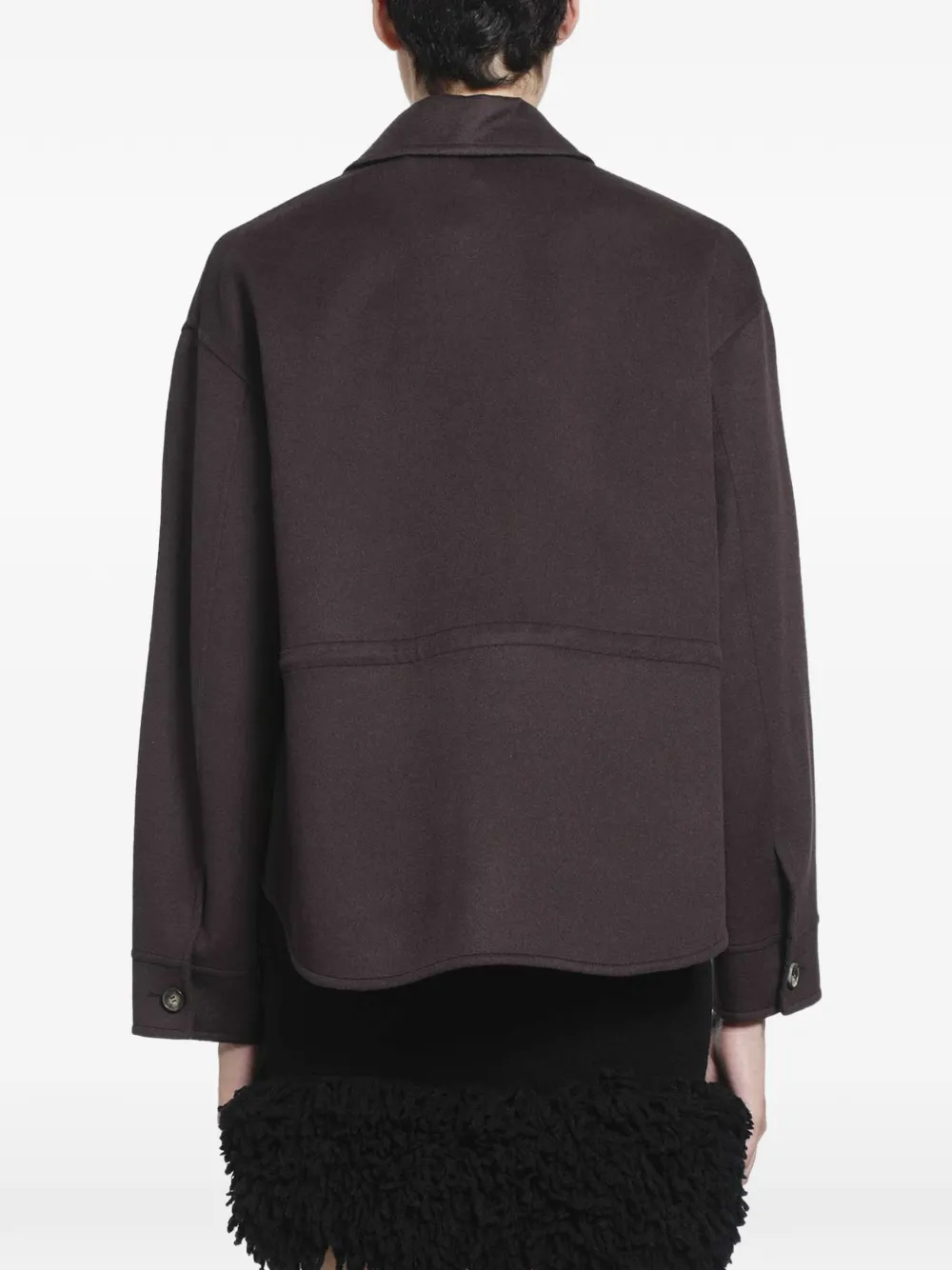 LOEWE workwear jacket in wool and cashmere Bruin