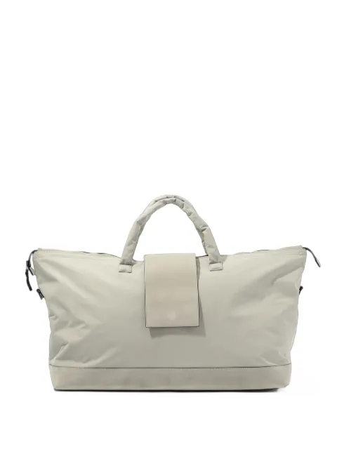 James Perse large suede-panel luggage bag