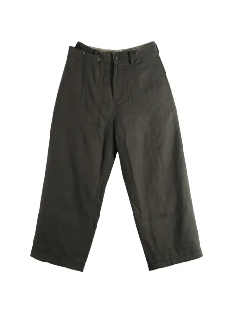 Ziggy Chen Hidden Arc asymmetric-waistband wide-leg trousers