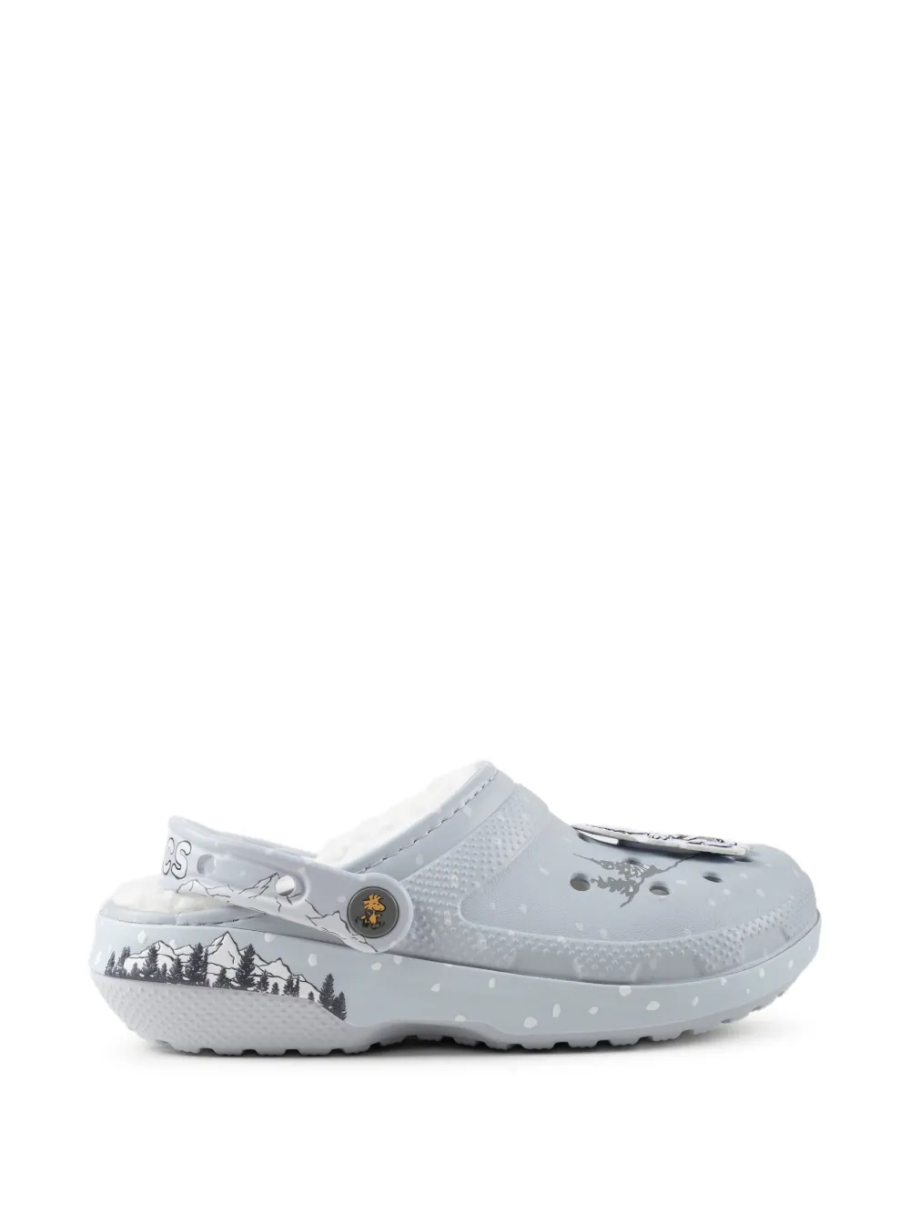 Crocs x Peanuts logo-print clogs - Grau